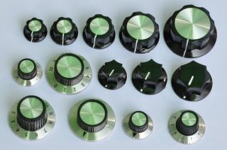 14 Types Knob Assortment Kit,  For 1/4 " Round Shaft Pots Or Switches.