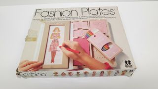 Vintage Fashion Plates Designer Set - Tomy 1978