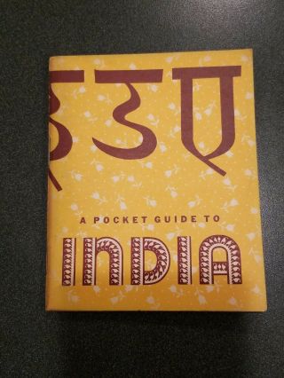 Vintage Us War Department Pocket Guide To India - Wwii