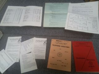 2 US Atomic energy commission phone books,  Los Alamos Mexico 1969 1970 2