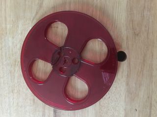 Audiotape 7 " X 1/4 " Red Plastic Take Up Reel With C - Slot 4 Open Reel Decks