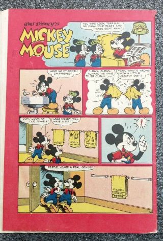 Walt Disney ' s Mickey Mouse M.  M.  24 Australian vintage comic book 1955 2