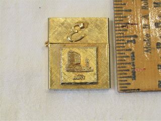 Vintage Small Slim Lighter 14k Gold Plate Not