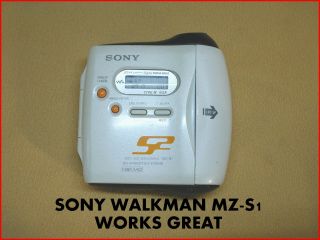 Vintage Sony Net Md Walkman Mz - S1 - Compact Disk Player - - - - - - - Sounds Great