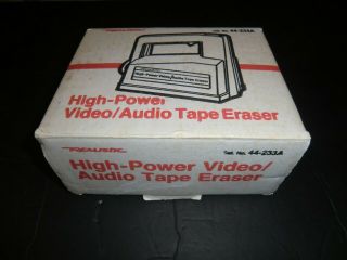 Realistic High Power Video Audio Tape Eraser 44 - 233a