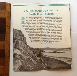 1940S SOUTH AUSTRALIA VICTOR HARBOUR PORT ELLIOT SA TOURISM BROCHURE,  MAP VGC 4