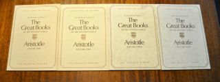 Franklin Library Great Books Western World Aristotle I - Iv Editors Booklets