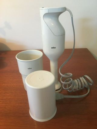Braun Hand Held Corded Immersion Electric Stick Mixer / Blender Type 648 Vintage