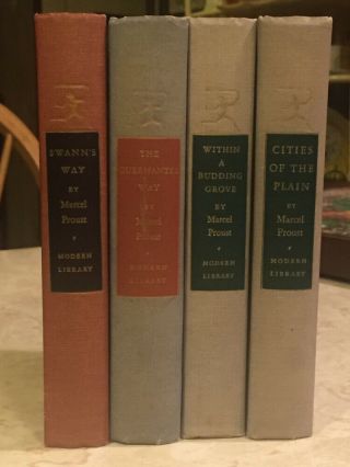 In Search Of Lost Time,  Volumes 1 - 4 By Marcel Proust,  The Modern Library,  Ny