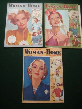 3 Vintage 1950s Woman And Home Magazines - Reference Study Project