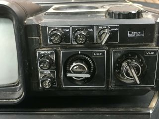 Sears Solid State Portable Go Anywhere TV AM/FM Radio Model 564.  50383050 3