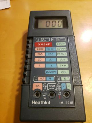 Heathkit Im - 2215 Digital Multimeter Dmm