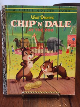 Walt Disney’s Chip & Dale At The Zoo - A Little Golden Book 1954