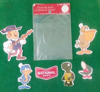 Vintage Car Decals Set Of 6 National Brewing Beer Co Baltimore Maryland No 7426