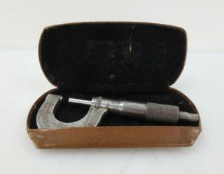 L.  S.  Starrett Co.  No.  3 Vintage Micrometer Tool In Case