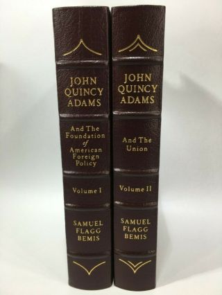 Easton Press Leather Book John Quincy Adams Vol I & Ii Samuel Flagg Bemis