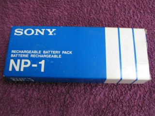 Sony Np1 Rechargeable Battery Pack Boxed Back Up