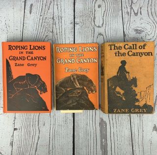 Roping Lions In The Grand Canyon & The Call Of The Canyon Zane Grey Western 1924
