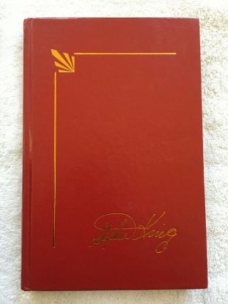 The Dead Zone By Stephen King - Red Leather Library Edition Novel Book (nm)