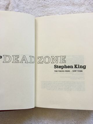 THE DEAD ZONE by STEPHEN KING - RED LEATHER LIBRARY EDITION NOVEL BOOK (NM) 2