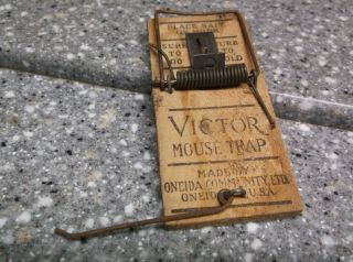 X4 Victor Mouse Trap Oneida Community Sure To Go And Sure To Hold