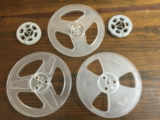 3 - 7 " Empty Take Up Reels And 2 - 3 " Take Up Reels For Reel To Reel Tape Decks.