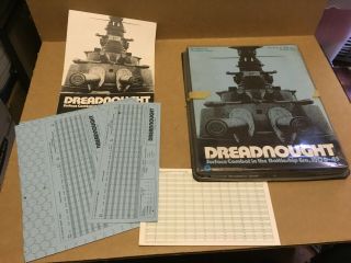Vintage Simulations Publications - War Game - Dreadnought 1975 Battleship