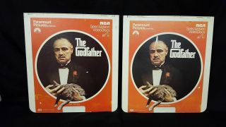 Paramount Pictures " The Godfather " | Rca Selectavision Videodisc | Ced | 2 Discs