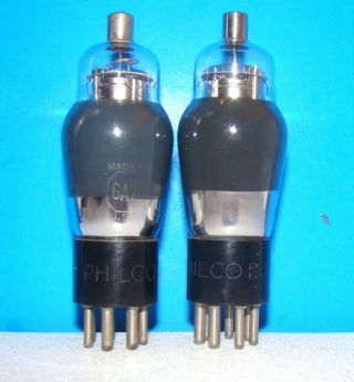 No 6a7 Philco Type Radio Amplifier Electron Vacuum Tubes 2 Valve St 6a7g