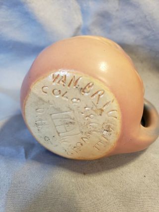 Vintage Van Briggle Pottery Mug Cup Colorado Spring Mulberry And Dark Blue