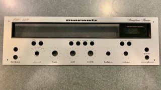 Marantz 2230 Receiver Front Panel Faceplate,  Silver,  Includes Dial Insert,