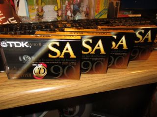 4 Tdk Sa90 High Bias Cassette Tapes Made In Usa