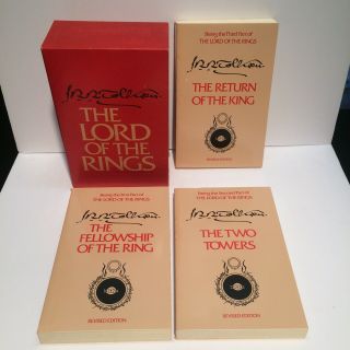 Lord Of The Rings Trilogy 1965 Second Edition Revised Boxed Set
