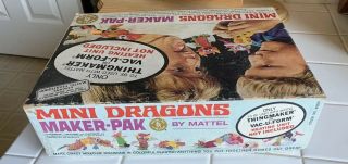 VINTAGE CREEPY CRAWLER THINGMAKER CAST METAL MOLDS MATTEL Mini Dragons Maker Pak 4