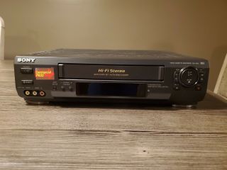 Sony Slv - N50 Vhs Player Recorder W/ Cables.  No Remote.
