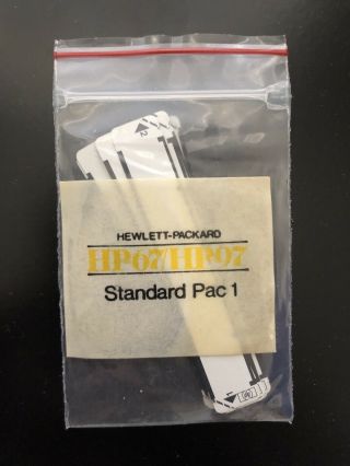 Vintage Hp - 67/hp - 97 Standard Pac 1 Blank Program Cards X20