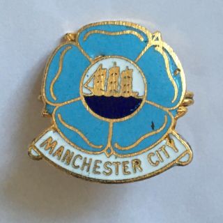 Vintage Manchester City Fc Coffer Of Northampton Enamel Football Badge.