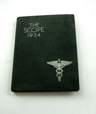 Vtg 1934 Scope University Of Pennsylvania Medical School Yearbook,  Hc,  Photos
