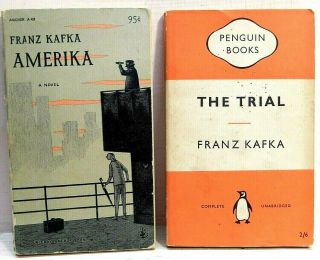 Franz Kafka: The Trial (1955 Brit Pb) & Amerika (1956 Directions Us Pb)