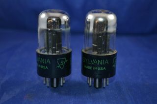 (1) Strong Testing Matched Sylvania Chrome Dome 6sn7 Audio Vacuum Tubes
