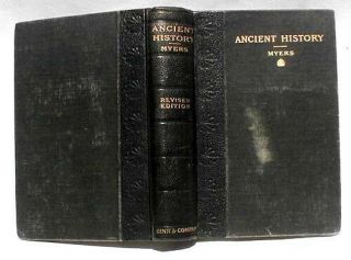 Antique " Ancient History " By Philip Van Ness Myers
