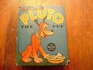 Wonderful 1938 Walt Disney " Pluto The Pup " Big Little Book