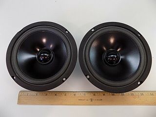 Klh 6.  5 " 8 Ohm 5 - 100 Watt Audio Speaker Woofer Pair