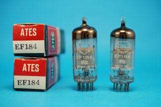 2x Mullard Ef184 Nos Nib Vacuum Pentode Tubes Valves Rohres Vintage Radio