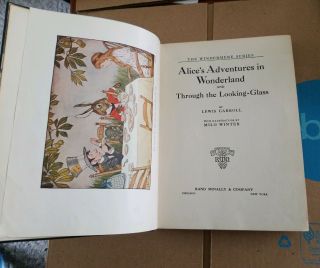 Old ALICE ' S ADVENTURES IN WONDERLAND Book 1932 LEWIS CARROLL Windermere Series 6