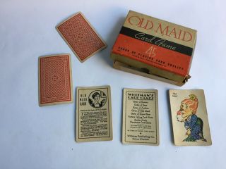 Vintage Whitmans Old Maid Card Game,  Full Deck,  Box 2