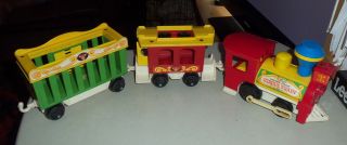 Vintage Fisher Price Little People Circus Train 991