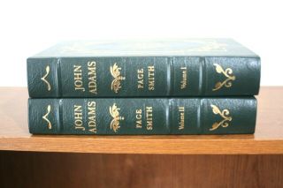 John Adams 2 Volumes Easton Press The Library Of The Presidents Page Smith