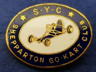 Vintage Syc Shepparton Go Kart Club Badge
