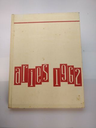 1962 The Aries Edgewood High School Md Yearbook Hb